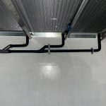 Completed evaporator coil installation